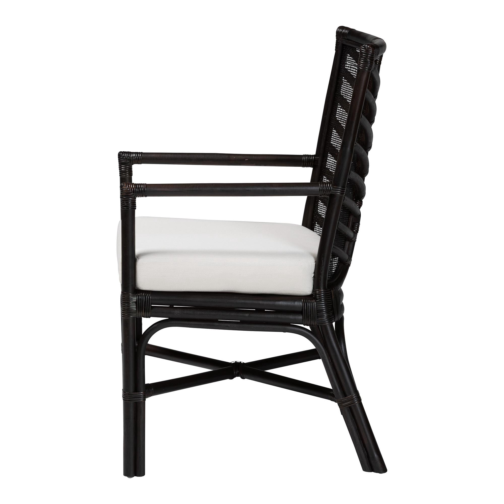 bali & pari Oscar Boho Dining Chair, Espresso