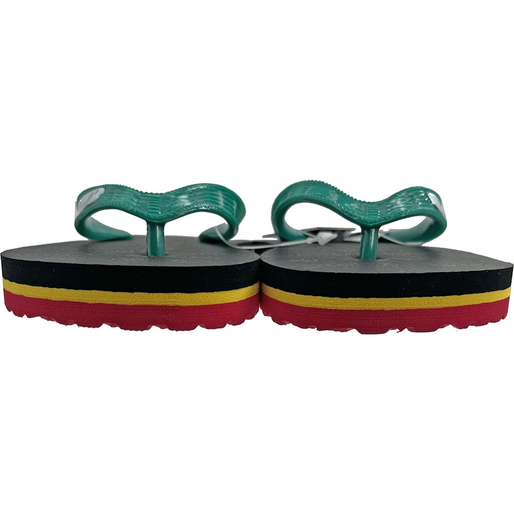 Locals Hawaii Boy's Stripe Slipper, Assorted Colors, 7 Inch Sole