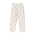 thumbnail image 6 of Uemuo Gold Snowflake Stripes Pattern Men's Wide Leg Palazzo Lounge Pants with Pockets Light Weight Loose Comfy Casual Pajama Pants-Large, 6 of 9