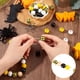 thumbnail image 4 of 200 piezas de cuentas de madera redondas estampadas de color amarillo para pulseras elásticas DIY, kits de decoración navideña., 4 of 7