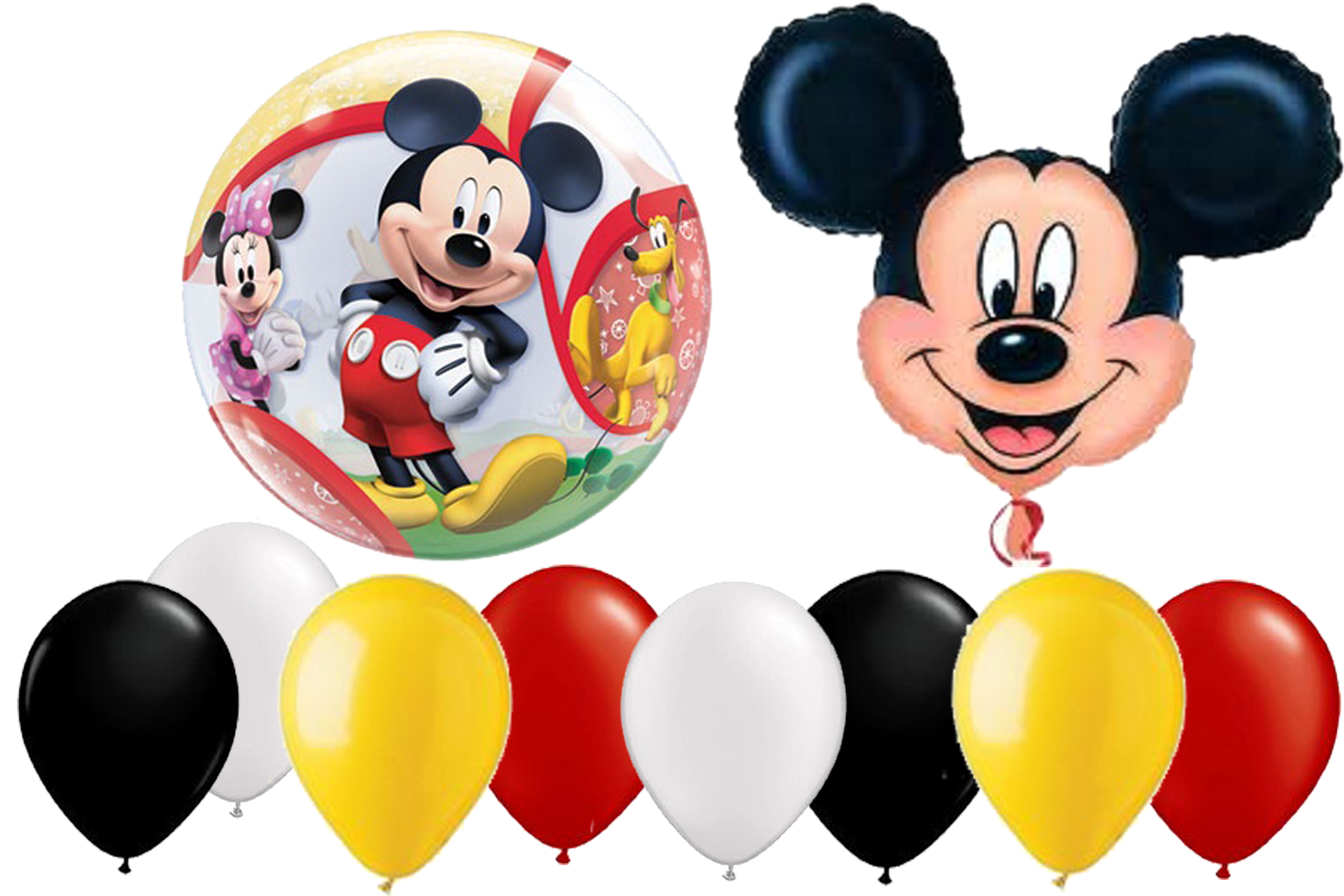 12" Disney Mickey Mouse Latex Helium Balloons Happy 1st Birthday 