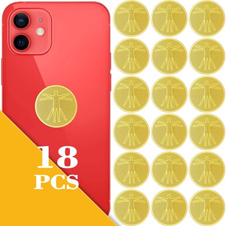 18 Pieces EMF Protection Cell Phone Stickers Anti Radiation Protector ...