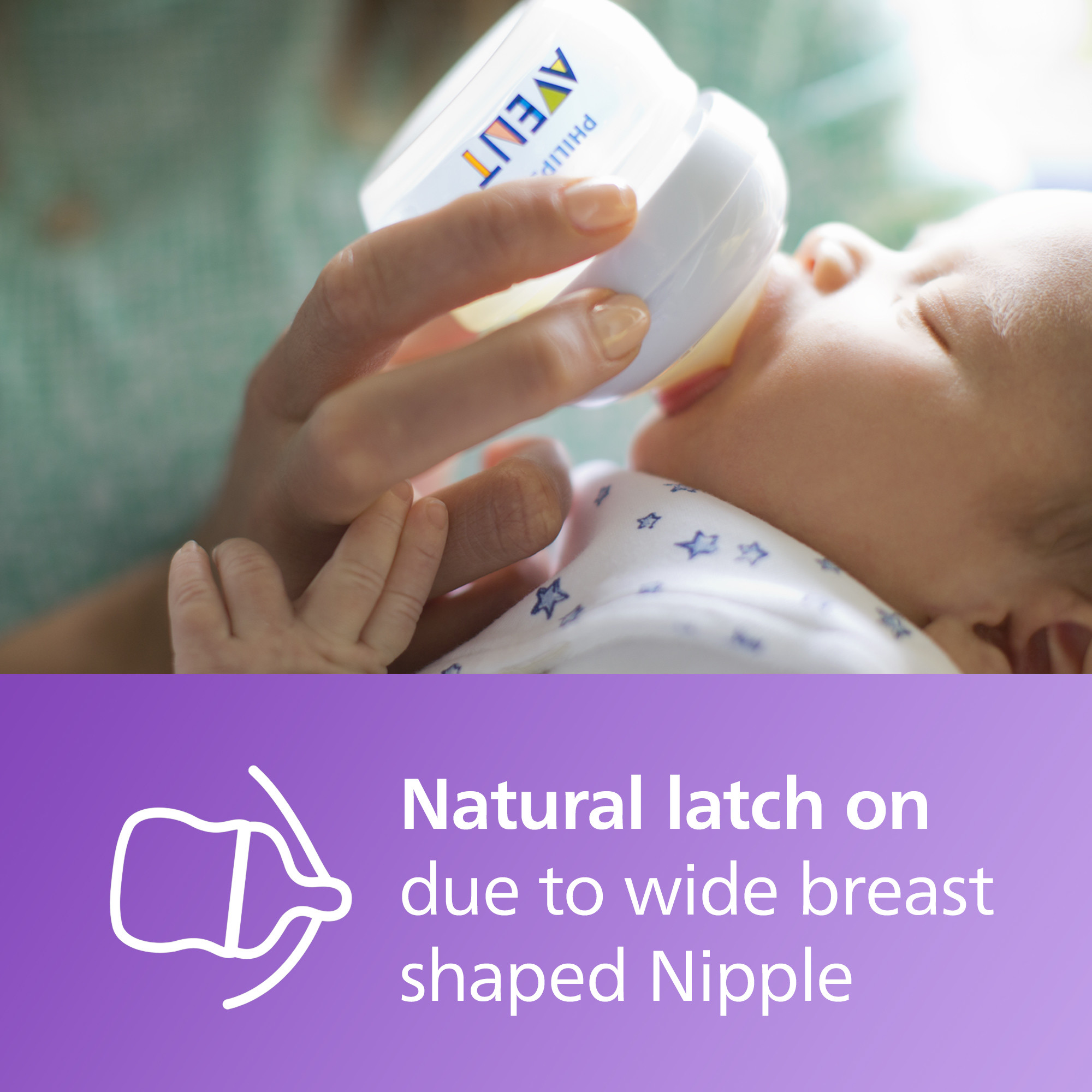 Philips AVENT Natural Baby Bottles, 2oz, 2-Pack photo 2