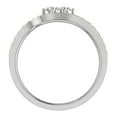 thumbnail image 2 of 1.10 CT Two-Stone Ring Accent Diamond Wedding Set 14K White Gold (F,VS1), 2 of 4