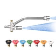 thumbnail image 4 of Bgsha 1/4" Extension Pole Dual Connector Nozzle For Pressure Washer Foam Sprayer, 4 of 4