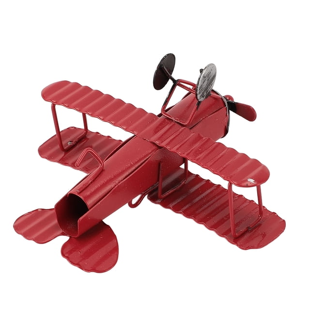 Avión De Planos Antiguos Avión De Juguete De Juguete De 3.9 X 3.5 X 2 Pulgadas Para Automóviles De La Consola De La Consola De La De La