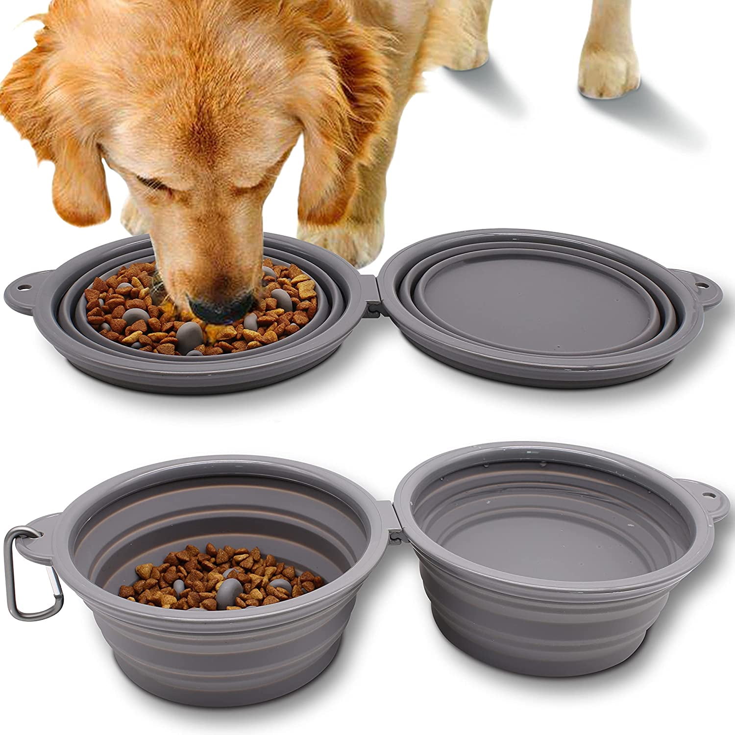 Collapsible Raised Dog Bowl