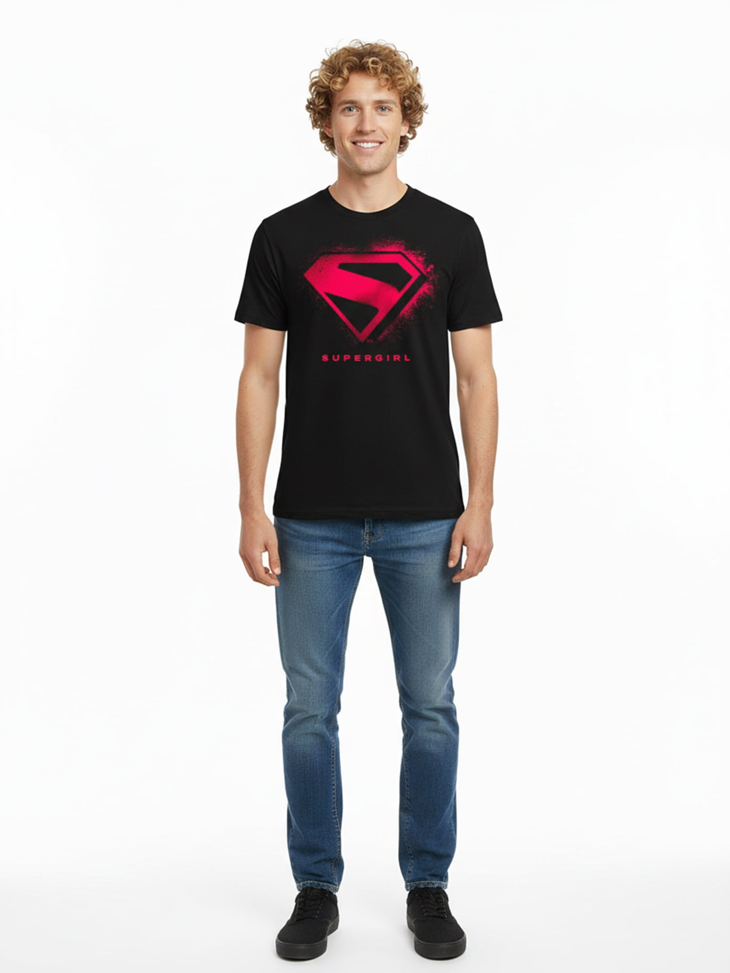 DC Comics Supergirl Men’s & Big Men’s Graphic Tee, Sizes S–3XL