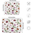 thumbnail image 3 of SKYSONIC Dish Drying Mat for Kitchen Counter Ladybugs and Wild Eco Friendly Drying Mat - Easy to Clean Heat Resistant Dish Mat - 16x18, 3 of 6