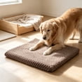 thumbnail image 5 of Dog Bed Crate Mat, Soft Durable Washable Anti-Slip Kennel Pad for Dogs & Cats, Non-Slip Kennel Pad for Crate/Floor/Car (Gray, 21''X30''), 5 of 6