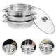 thumbnail image 4 of 1 Set Stainless Steel Steaming Pot 3-Tier Kitchen Cooking Steaming Pot Cookware, 4 of 4