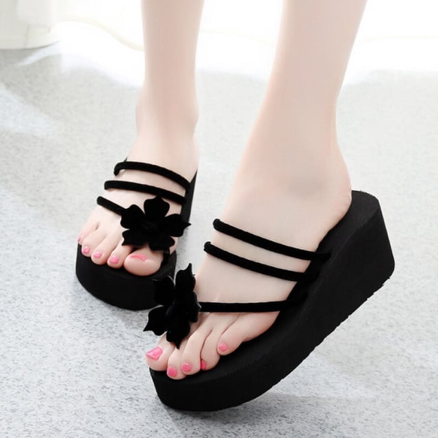 Zapatillas de moda para mujer, sandalias de plataforma, Sandalias de tacón alto, zapatos de verano para mujer, chanclas de playa, chanclas sólidas, zapatillas 2022 para mujer Tan Jianjun unisex