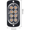 thumbnail image 2 of Luz estroboscópica de advertencia de recuperación de 8 LED para automóvil Señal de emergencia automática Niebla intermitente amarilla, 2 of 5
