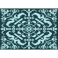 thumbnail image 1 of Ahgly Company Machine Washable Indoor Rectangle Transitional Blue Lagoon Blue Area Rugs, 8' x 12', 1 of 7