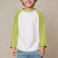 thumbnail image 5 of ZTKWD Boys T Shirts Long Sleeve Raglan Kids Color Block Crewneck Casual Tops Tees 4-14 Years School Spring, 5 of 9