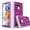 Purple, variant on LG Stylo 6 Case, [Not Fit LG Stylo 5] with [Tempered Glass Screen Protector], Military Grade 12 Feet Drop Proof Phone Cover With Glitter Spot Diamond-Pink