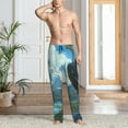 thumbnail image 2 of Sikiie Majestic Eagle Over Castle Pajama Pants Men, PJ Bottoms, Sleep & Lounge Pants-Small, 2 of 6