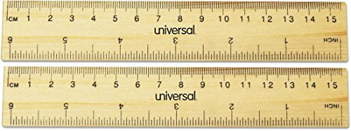 flat wood ruler standardmetric 6 walmartcom walmartcom