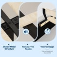 thumbnail image 3 of Twin Daybed with Storage Drawers, Velvet Upholstered Corner Bed Frame with Headboard, Modern Boys&Girls Bed with Bed Rails for Living Room, Bedroom, Easy Assembly, Grey, 3 of 8