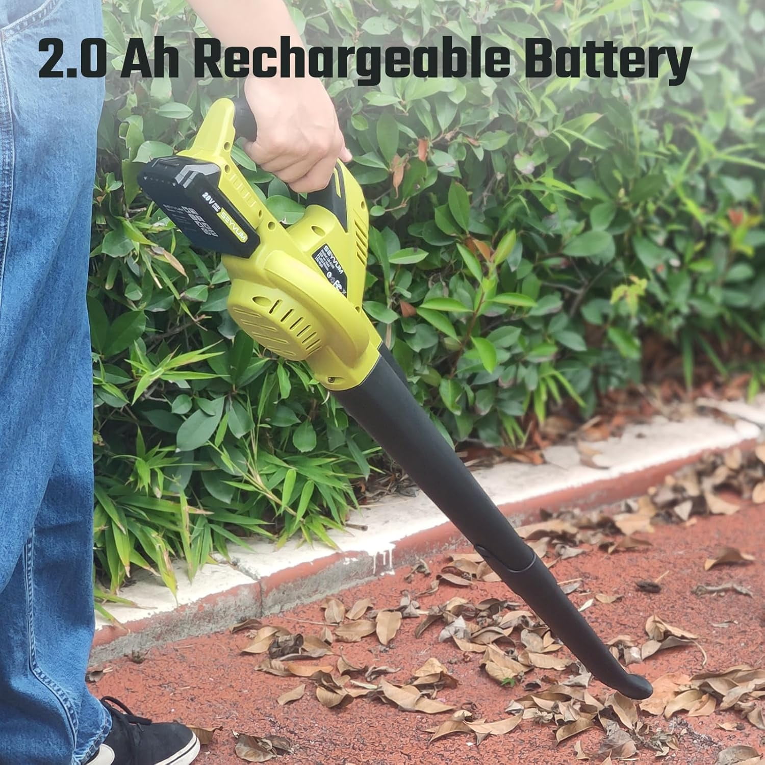 SEYVUM 20V MAX 2.0 Ah Lithium-Ion Battery-Pack, Rechargeable Replacement Battery, for All 20V Cordless Power Tools