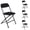 Black 4 Pack, variant on Cotinse 6 Pack Folding Chairs, Vinyl Cushion Padded Lightweight Foldable Chairs Set of 6, Waterproof Collapsible Chairs for Outdoor Party, Home, Office, Black
