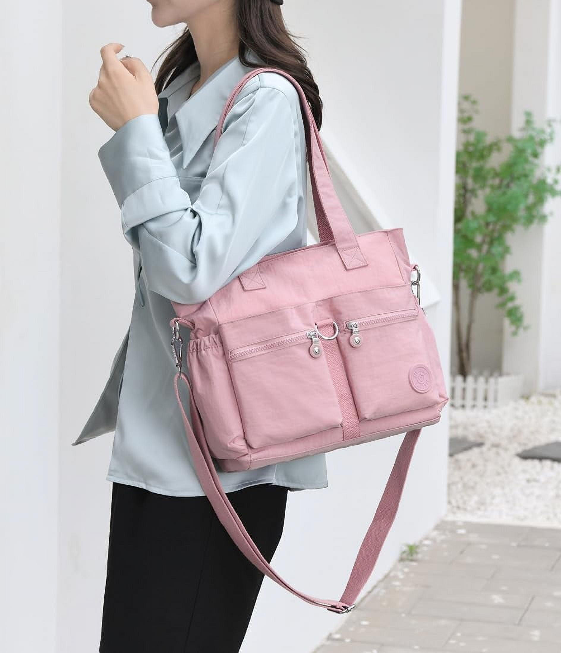 Tote Bag for Women Nylon Purse and Handbags Tote Purse Crossbody Bag Messenger Bag
