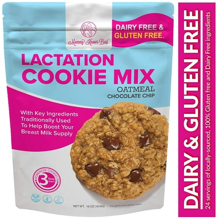 cookies lactation supplement 16oz dairy breastmilk gluten chip cookie mix chocolate support knows mommy