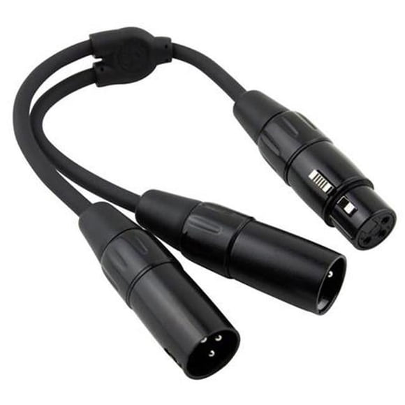 Ace Products Group PYXF2XM 6 in. Y Cable, Stereo 0.25 in. Male -Dual Mono 0.25 in. Male