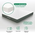 thumbnail image 3 of Base Cama Con Cabecera + Colchón Memory En Caja Matrimonial blanco, 3 of 8