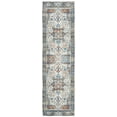 thumbnail image 2 of SAFAVIEH Saffron Coty Geometric Cotton Runner Rug, Grey/Blue, 2'3" x 8', 2 of 7