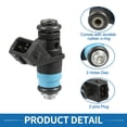 thumbnail image 4 of Inyector de combustible Unique Bargains No.8200139674 boquilla de inyección de combustible para Renault Clio Megane Scenic Modus 1.4L negro 4 piezas, 4 of 6