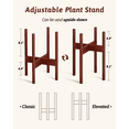 thumbnail image 5 of Bamworld Adjustable Bamboo Plant Stand Indoor,Plant Shelves Fits 8 9 10 11 12 Inches,Small Corner Planter Holder for Indoor Plants,Flower Stand for Home Garden Indoor Outdoor Decoration,Red-brown, 5 of 7