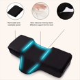 thumbnail image 1 of Almohada Cuello Pestañas para Extensiones Pestañas Almohada Ergonómica Pestañas Almohada Cama Pestañas Espuma Viscoelástica+Bolsillo Lateral Curva Ergonómica Gris, 1 of 5