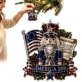 thumbnail image 2 of 250 Anniversary Usa Christmas Ornament,Christmas Ornaments 2026,250th Anniversary Decor,Christmas Tree Ornament,250 Years 1776-2026 Keepsake Gift for Family Holiday Decorations, 2 of 6