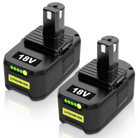 2 Pack 8000mAh Replacement for Ryobi 18V Battery Compatible with Ryobi Battery Fits for Ryobi Battery 18V Cordless Power Tools and Chargers P102 P103 P104 P105 P107 P108 P109 P190 P122