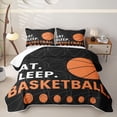 thumbnail image 2 of Erosebridal Basketball Sport Lovers Twin Quilt Set,Ball Print Twin Coverlet Set For Boys,2pcs, 2 of 7