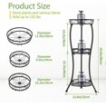 thumbnail image 3 of Metal & Wood Plant Stand Indoor & Outdoor Multi Levels lbs Capacity, 3 of 7