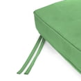 thumbnail image 4 of Jordan Manufacturing 47" x 17" Canvas Cucumber Green Solid Rectangular Outdoor Settee Swing Bench Cushion with Ties and Welt, 4 of 8