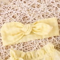 thumbnail image 4 of Elainilye Fashion Baby Girls Summer Rompers Dress Princess Dress Puff Sleeve Jumpsuit Headband Two-piece Set Sizes Newborn-12M, 4 of 9