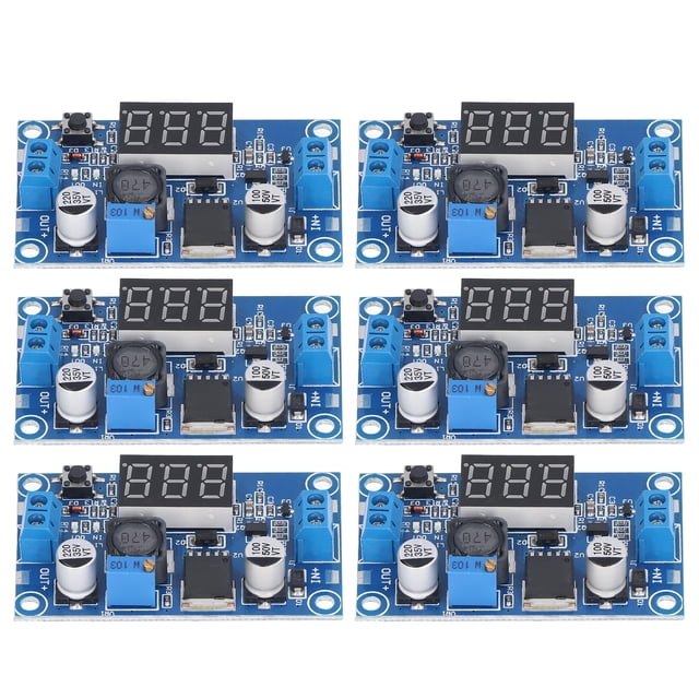 Carte d'Alimentation Buck, 6pcs DC à DC Stabilisateur de Tension de Module de Régulation de Tension Buck Habilement Conçu
