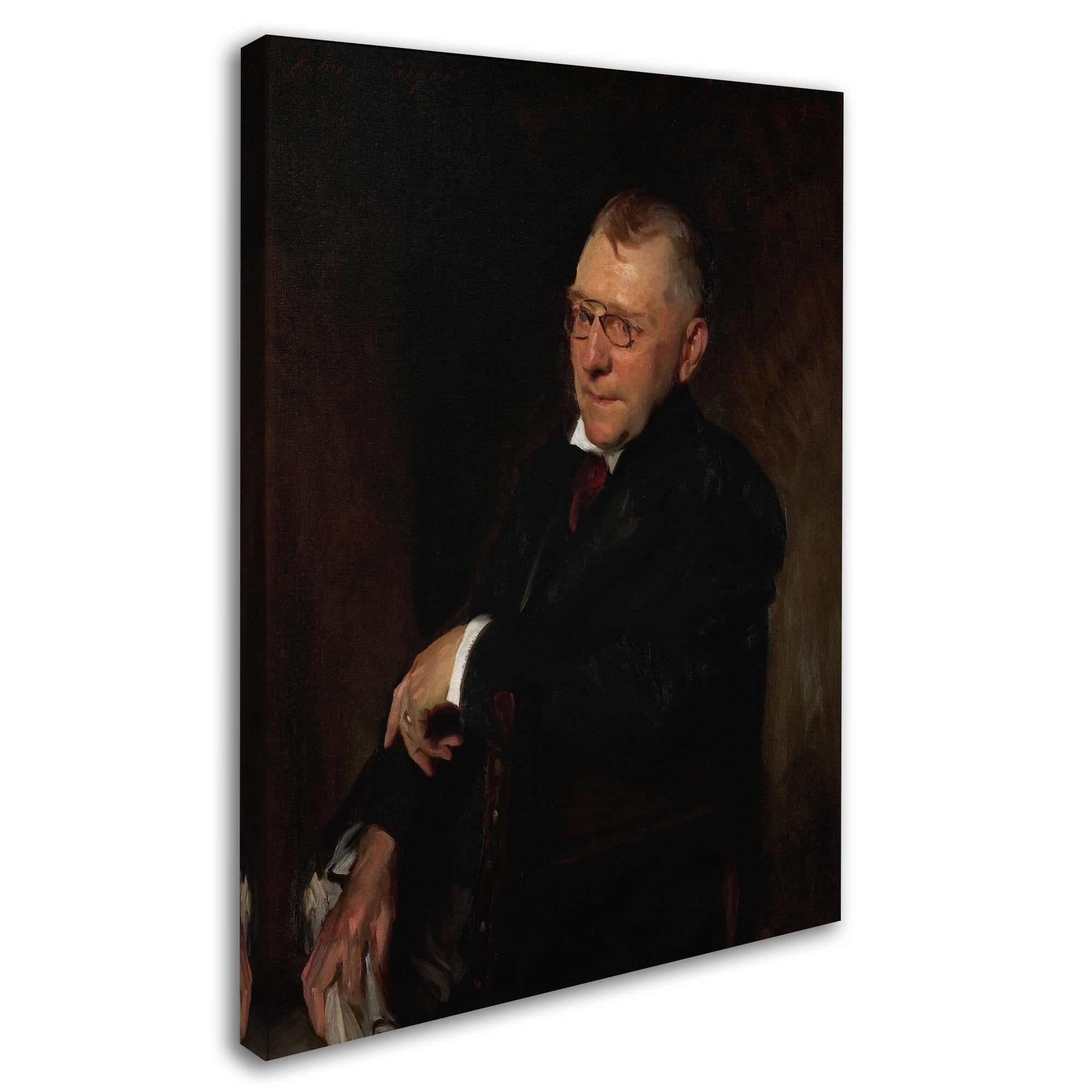 John Singer Sargent 'Portrait Of James Whitcomb Riley' Canvas Art