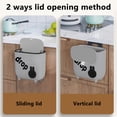 thumbnail image 4 of Fiudx Ofertas flash Artículos en oferta Papelera montada en la pared para cocina, clasificación de costura a la moda, inodoro para baño con tapa, 4 of 6