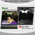 thumbnail image 4 of KEIAHUAN Purple Hibiscus Tribal Car Trunk Mat 29" x 39", Non Slip All Weather Cargo Liner Full Protection Universal Fit for Most Cars Suv Trucks, 4 of 6