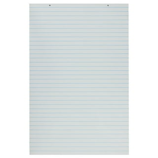 School Smart Easel Paper Pad, Unruled Flip Chart, 34 x 27 Inches, 50  Sheets, Pack of 4