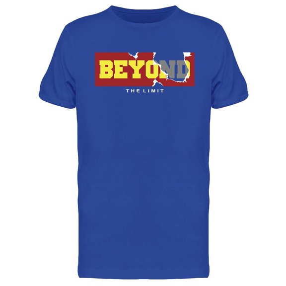 Beyond Sticker Ripped Off T-Shirt Men -Image by Shutterstock, Male Large