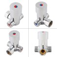 thumbnail image 4 of G1/2 Automatic Faucet Temperature Control Mixer Tap Hot Cold Water Mixer 3 Ways Thermostatic For Wash Basin Water Toilet, 4 of 8