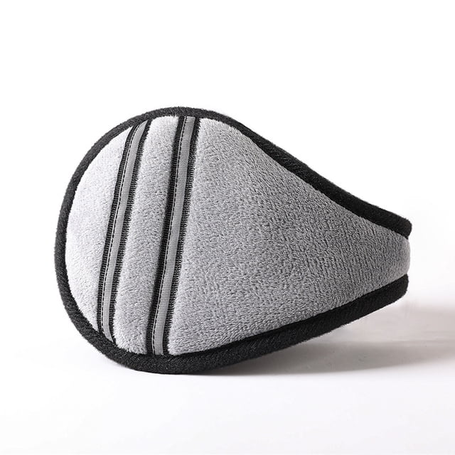 Orejeras cálidas de felpa gruesa para hombre, protección auditiva de invierno, cálidas, de color sólido, para estudiantes, a prueba de frío, para usar en la parte trasera