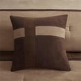 thumbnail image 4 of Pemberly Row Modern 7-Piece Faux Suede Comforter Set in Brown, 4 of 10
