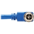 thumbnail image 5 of Tripp Lite M12 X-code Cat6a 10g F/UTP Cmr-lp Shielded Ethernet Cable (right-Angle M/m), Ip68, Poe, Blue, 3 M (9.8 Ft.) - Network Cable - Taa Compliant - 8 Pin M12-x (m) Right-Angled to 8 Pin M12-x, 5 of 6
