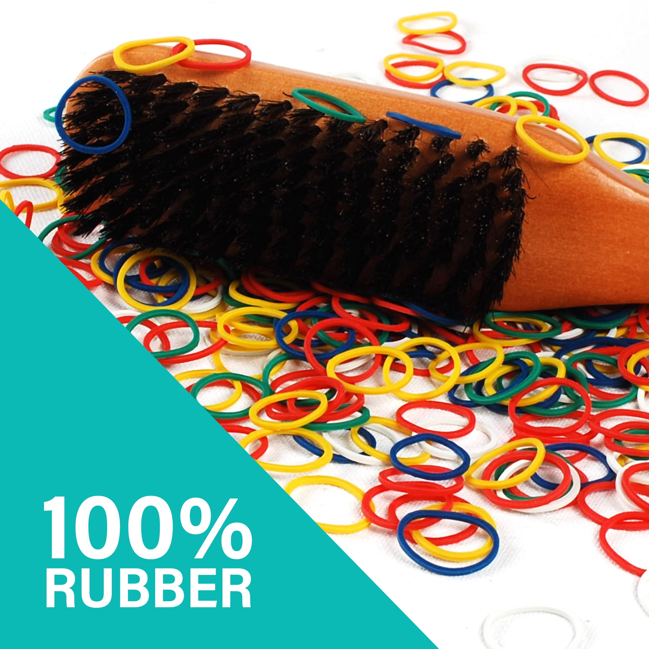 Sleek 500 Pack Assorted Rubber Bands